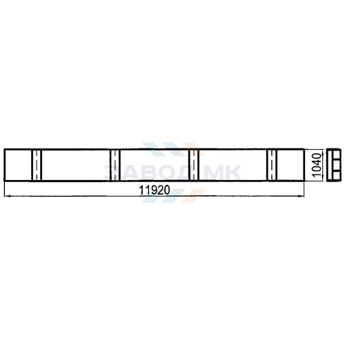 Балка несущая крайняя 11,92 м